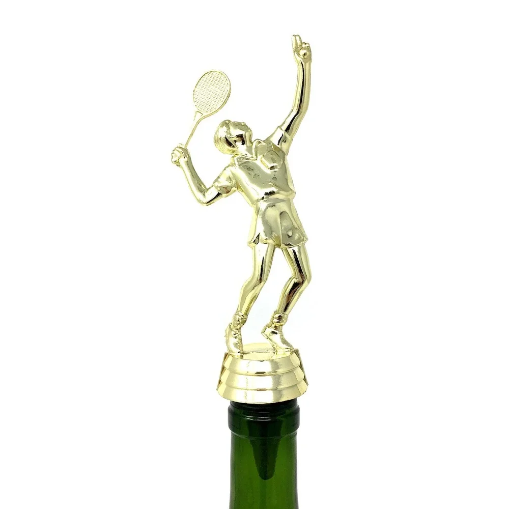 Handmade Bottle Stopper made from Repurposed Tennis Trophy